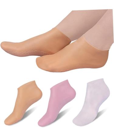 WOFASHPURET 3 Pairs moisturizing Socks Cracked Heel Socks Barefoot Scientist Foot Care Foot Socks Cracked Heel Repair moisturizing Gel Socks Lotion Socks Aloe Socks spa Miss Skin Friendly Sebs - Buy Online on SooperMarket.com