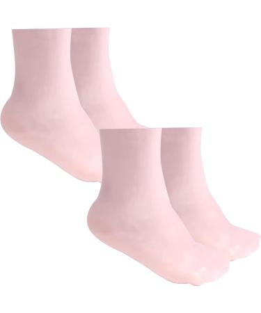 Silicone Moisturizing Socks 1 Pair Long Soft Gel Socks Anti Slip Women Foot Mask Socks Spa Pedicure for Dry Cracked Feet Softening Calluses Rough Skin L - Buy Online on SooperMarket.com