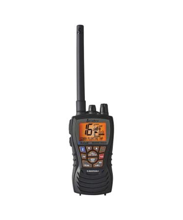 Cobra MR HH500 FLT BT Handheld Floating VHF Radio  6 Watt, Bluetooth, Submersible, Noise Cancelling Mic, Backlit LCD Display, Memory Scan, Black