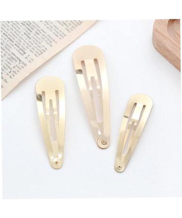TOSSPER 6-Piece Water Drop Shape Hair Clips - Stylish Oval Snap Hairpins for Women Metal Slip Hair Barrettes & DIY Hair Accessories - Buy Online on SooperMarket.com