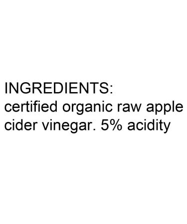 Organic Apple Cider Vinegar 34 Oz (Pack of 2) with The Mother - Raw & Unfiltered - 3.5 lb - Buy Online on SooperMarket.com