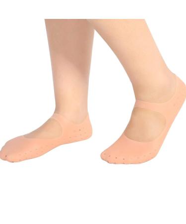 Silicone socks silicone sock crack-resistant socks heel tear protection foot care tool moisturizing heel protection to prevent dry heel (S-03#) S 03#