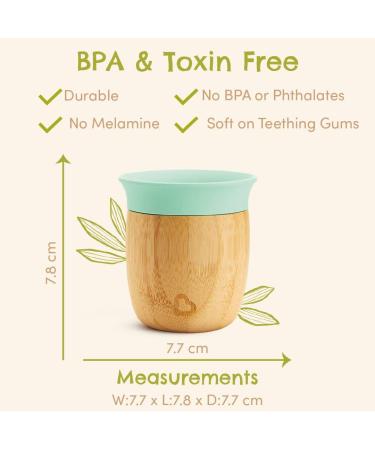 Munchkin Bamboo Open Cup 5oz - BPA Free Toddler Drinking Cup | Mint 360 Design | Weaning Cup for Babies 6 Months - Buy Online on SooperMarket.com