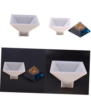 SEWACC Fondant Pyramid Resin Art Circle Silicone Mold Resin Casting Molds Adult Molds for Baking Pyramid Candle Mold Cake Mold Epoxy Pyramid Charms Ice Animal Moule De Manual Accessories White M - Buy Online on SooperMarket.com