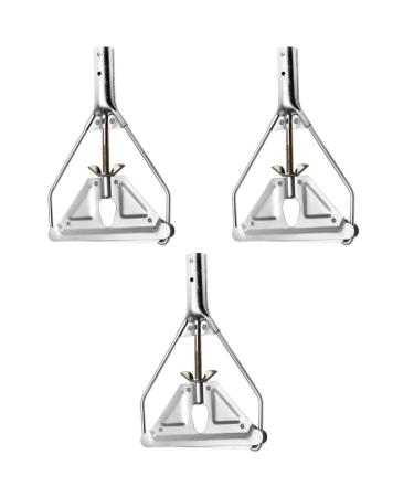 Warmhm 3pcs Glass Cleaning Scraper Replacement Mop Parts Mop Base Accessories Triangle Mop Window Cleaner Spray Mop Head Replacement Mop Base Refill Floor Mop Parts Wax Mop Iron Strip