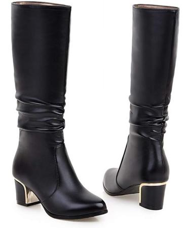 Shop Stylish Women's Halfange Lace-Up Boots - Black & Brown Leather Winter Footwear | Trendy & Warm | EU Size 39-47 - Buy Online on SooperMarket.com