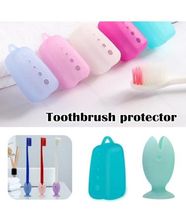 Outdoor Travel Silicone Toothbrush Case - Dustproof & Portable Cover for Business & Leisure | PLGEBR - Buy Online on SooperMarket.com
