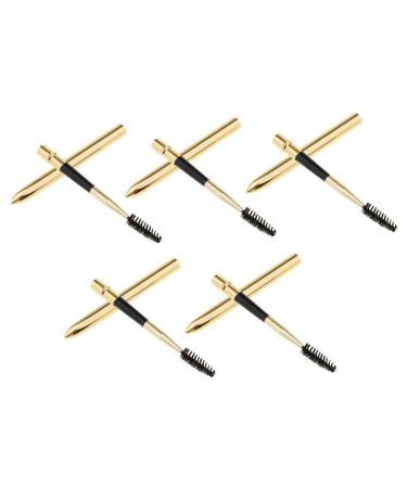 Jojomis Reusable Mascara Wands Makeup Lash Extension Brush Spiral Wood Handle 5pcs