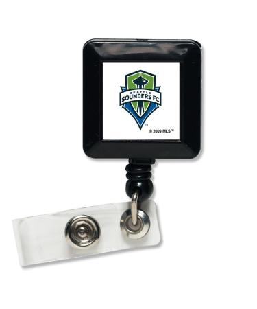 WinCraft Soccer Seattle Sounders Retractable Badge Holder, Black