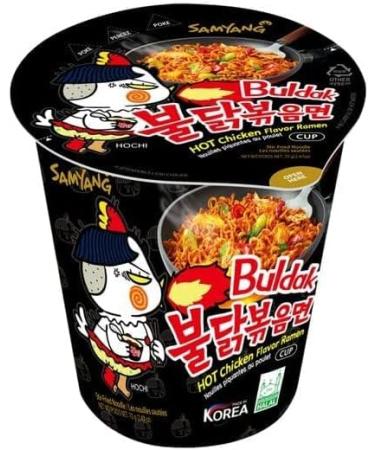 CNMART Samyang Buldak Ramen Hot Chicken Flavour Noodle and 2x Spicy Hot Mixed Cup Type 70g - Halal Mixed Box (Pack of 24) - Buy Online on SooperMarket.com