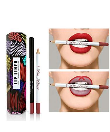 Waterproof Lip Liner Set - 12 Vibrant Colors | Long-Lasting Lipstick Cosmetic for Stunning Makeup - Buy Online on SooperMarket.com
