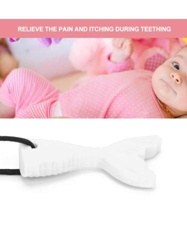 Silicone Fish Tail Baby Tooth Chew Necklace Teether Stick for Boys Girls (5 pack) - Buy Online on SooperMarket.com