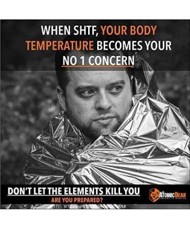 Emergency Blanket - Lightweight Mylar Foil for Survival Thermal Protection - Ideal for EDC, Camping, Hiking, Hunting - Buy Online on SooperMarket.com