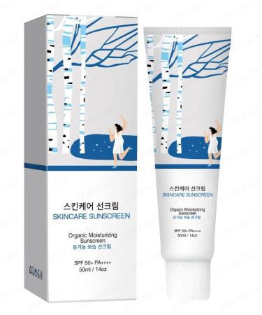 Sunscreen SPF 50+ Face Sunscreen Suncream Factor 50 for Face Ultra Light UV Protetion Suncream Waterproof Sun Cream SPF 50 UVA & UVB Protetion