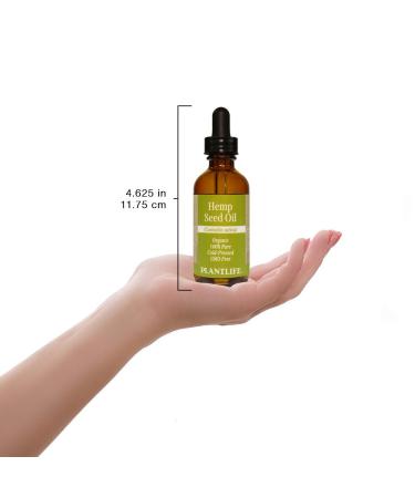 Plantlife Organic Hemp Seed Oil 2 oz - 100% Pure Cold Pressed Base Oil - Buy Online on SooperMarket.com