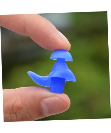 Unomor 5 Pairs Swimming & Diving Silicone Earplugs Set - Blue Pool Accessories with Nose Clip, Mute Sleeping Earbuds - Buy Online on SooperMarket.com