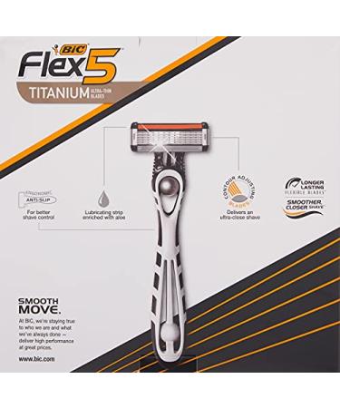 BIC Flex 5 Men's 5-Blade Disposable Razors - 8-Count Pack for Smooth & Comfortable Shave - Buy Online on SooperMarket.com
