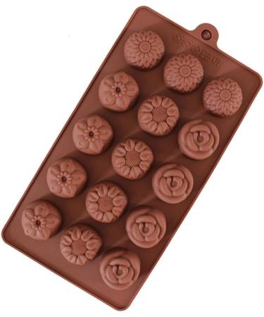 MAGICLULU 2pcs Decor Chocolate Silicone Molds Sphere Baking Silicone Candy Mold Candy Molds Silicone Moulds Cake Mold Silcone Molds Flower Baking Mould Cake Baking Molds Waffles Flowers mediumx2pcs Coffeex2pcs - Buy Online on SooperMarket.com