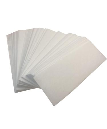 2Bag/200Pcs White Non-woven Epilation Paper Hair Removal Wax Cloth Strip Replacement for Women Leg Body Beauty Tool(7.87 inch x 2.75 inch)