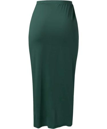 Sanahy Women's Green Maxi Wrap Skirt | Elastic High Waist | Casual Boho Style | XXL - Buy Online on SooperMarket.com