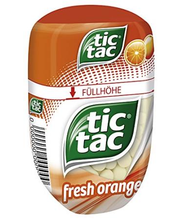 Ferrero Tic Tac Fresh Orange - Delicious Orange Flavored Dragees - 98g Pack for International Shipping - Buy Online on SooperMarket.com