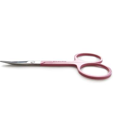 Stainless Steel Eyebrow Tweezers Set with Pointed and Slanted Tips + Curved Brow Scissors Pink Travel Case Included - Buy Online on SooperMarket.com