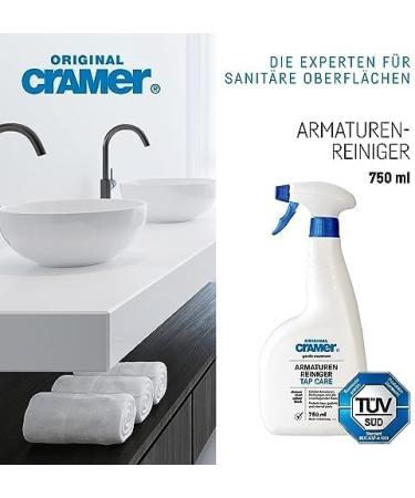 Cramer Tap Cleaner For Cleaning And Care All Fittings in Bath Bathroom Shower Kitchen walls going over tiles and 750ml - Buy Online on SooperMarket.com