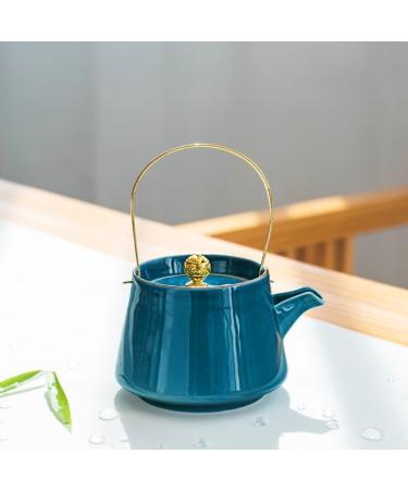 Teapot Japanese Style for Brewing Tea containing Herbal Tea Cold Water 52 (Color : Daiqing)