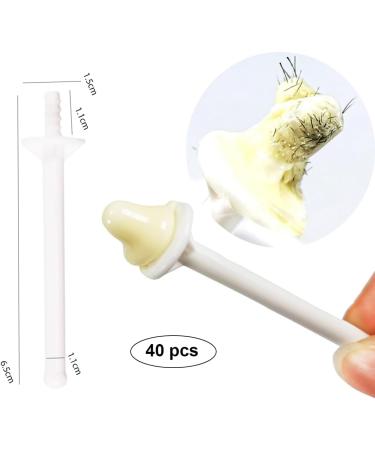 AAED 40-Piece Nasal Hair Wax Stick Set - Nose Wax Applicator & Strips for Easy Nostril Hair Removal | International Shipping - Buy Online on SooperMarket.com