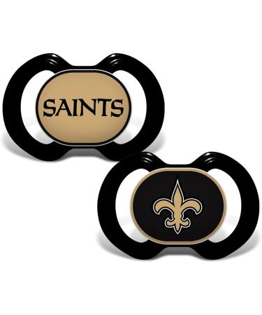 NFL New Orleans Saints Baby Fanatic Pacifier 2-Pack - Officially Licensed League Gear - Buy Online on SooperMarket.com
