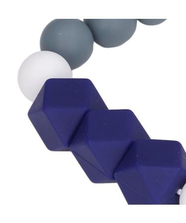 Buy Dark Blue Silicone Biting Toys - Easy to Clean Baby Feeding Chain | Safe & Pedagogically Designed for Everyday Use - Buy Online on SooperMarket.com