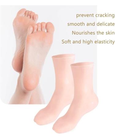 Organic Reusable Spa Socks Size S | Soft Gel Moisturizing Foot Care | Washable Silicone Masks for Smooth Feet (35-39) - Buy Online on SooperMarket.com