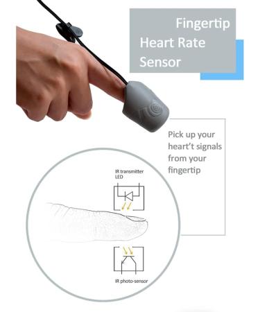 Sunree Cardio Fitness Silicone Finger Clip - Accurate Fingertip Heart Rate Sensor for Heart Rate Variability Monitoring | International Shipping Available - Buy Online on SooperMarket.com