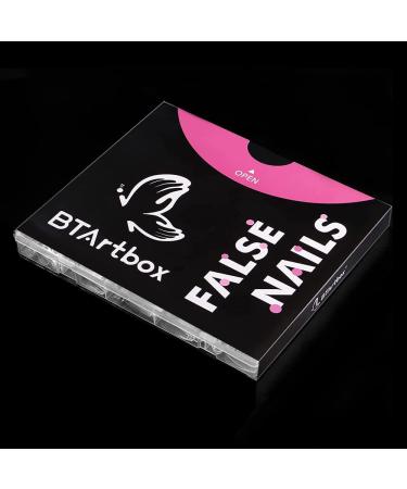 Shop Bartbox 500 Almond Nail Tips - Medium Full Cover Clear Acrylic for Gel Nails 10 Sizes - Perfect for Salons & DIY Nail Art - Buy Online on SooperMarket.com