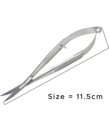 SANDBROS Curved Cuticle Scissors Grooming Professional Self Opening Scissors from Stainless Steel - Scrapbooking and Decoupage Curved Scissors - Buy Online on SooperMarket.com