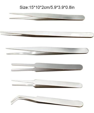 Dajidafu Eyelash Tweezers Stainless Steel High Precision Anti-static Curved Eyebrow Nipper Lash Supplies Eyewinker Extension Tools 10 - Buy Online on SooperMarket.com