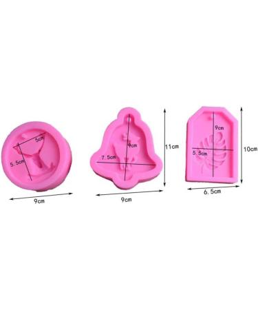 HAPINARY DIY Reindeer Candy Mold Chocolate Candy Molds Xmas Candy Cakesicles Mold Candles for Cake Christmas Candle Moulds Christmas Chocolate Molds Chocolate Silicone Molds 3D Gift Soap Violet 9.00X9.00X2.70CM - Buy Online on SooperMarket.com