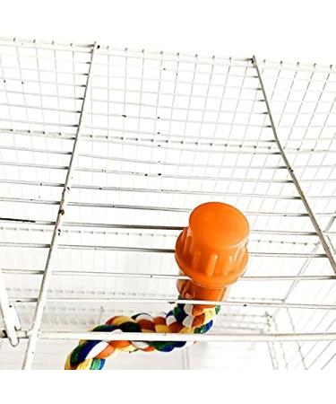 Yunmoxiao Pet Bird Parrot Colorful Cotton Standing Rope Perch Bird Climbing Parrot Stand Toys Bird Perch- Cage Rope for Parrot/Parakeet/Cockatiel Bungee Toys 40CM (16 Inch) - Buy Online on SooperMarket.com