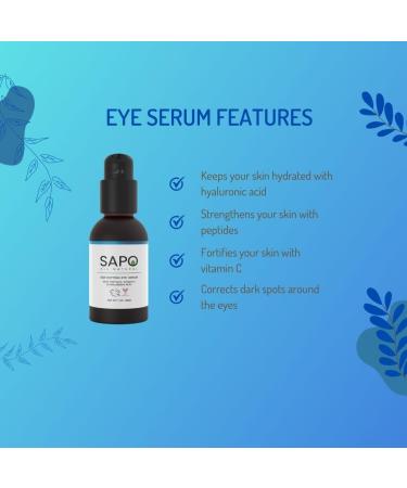 Buy Eye Serum | Reduce Dark Circles & Puffiness | Triple Peptides Hyaluronic Acid & Vitamin C - 1 Fl Oz - Fast International Shipping - Buy Online on SooperMarket.com
