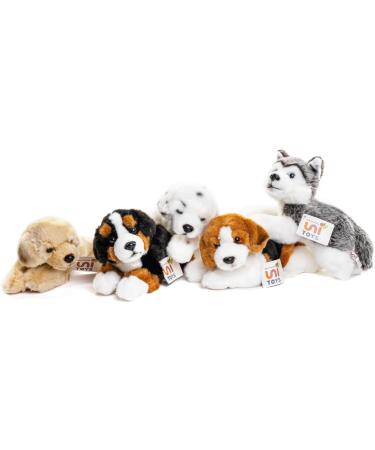 Buy Uni-Toys Husky Puppy Plush Toy - 23 cm Cuddly Grey Dog - International Shipping Available - Buy Online on SooperMarket.com