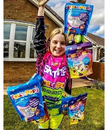 Zollipops Candy Clean Teeth Keto Sugar Free Taffy Assorted Flavors 30 counts in total (Pack of 2) - Dental-Friendly Taffy for a Sweet and Healthy Treat - Buy Online on SooperMarket.com