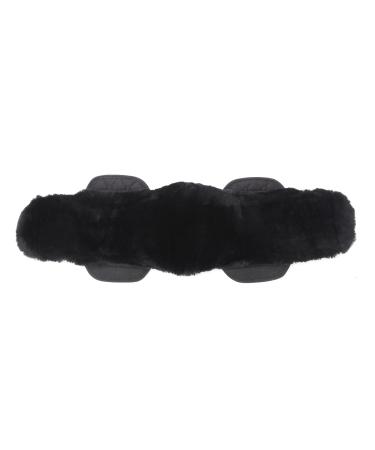 Merauno Lambwolle Konturgurt saddle belt short belt dressage belt from quality merino lamb wool special anatomically concave shape for better slip resistance.Color: nature black brown anthracite 85cm 34 "Anthracite