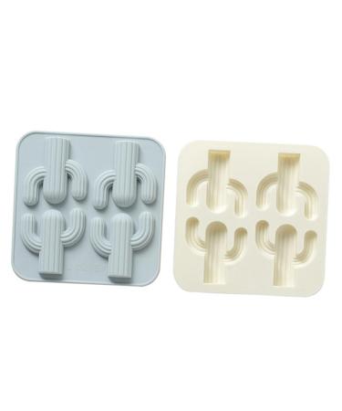 OUNONA Non-Stick Mold Silicone Chocolate Molds Fondant Silicone Cake Easy to Demold Mold Cacti Silicone Mold De para Gelatinas Tool Trays Tropical Themed Ice Cube Candy Desert Cake Mold medium Pink