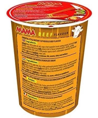 CNMART Mama Instant Noodle Cups - 6 Assorted Flavours Oriental Style Pack of 6 - Buy Online on SooperMarket.com