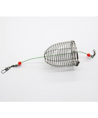 10pcs Stainless Steel Carp Fishing Bait Trap Cage - 4.0cm Dia Medium Sized Fishing Gear Tackle Accessories - Buy Online on SooperMarket.com