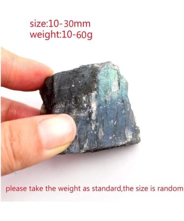 1PC 10-60g Beautiful Labradorite Colorful Rough Gemstone Flash Raw Minerals Gift Reiki Crystal Stones Suitable for Home HOMEZHOU (Size : 10-20g) - Buy Online on SooperMarket.com