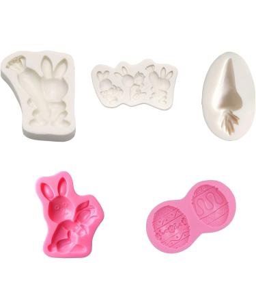 Rabbit Carrot Silicone Mold for Homemade Chocolate Make Easter Gifts for Children High Temperature Resistance Carrot Molds for Chocolate Baking Fondant Multi-color - Buy Online on SooperMarket.com