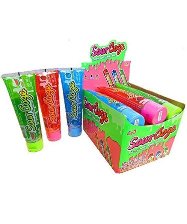 Kidsmania 4oz Sour Ooze Tubes Set - Watermelon, Strawberry, Blue Raspberry - Pack of 3 - Buy Online on SooperMarket.com