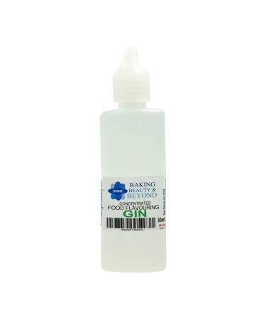 Baking Beauty and Beyond Concentrated Food Flavouring Oil - Dozen of Professional Quality Food Grade Flavouring Oil for Candy Making Baking Cooking Lip Balm and Lip Gloss - Gin (50ml)