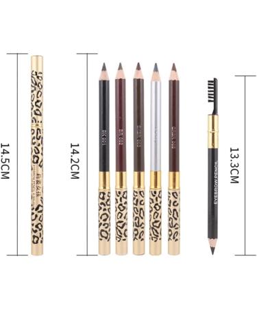 Baluue 2pcs Eyebrow Pen with Brush Eyebrow Pencil Long Lasting Waterproof Eyebrow Makeup Dark Coffee #3 1 count (Pack of 1) Caf Escuro 3 - Buy Online on SooperMarket.com